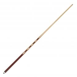 Кий для русского бильярда 150 см, цельный (термограб, белый граб, махагон) 8 запилов