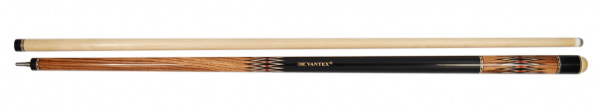 Бильярдный кий для русского бильярда Vantex Дорадо №1 (граб, черный граб, зебрано), двухсоставной